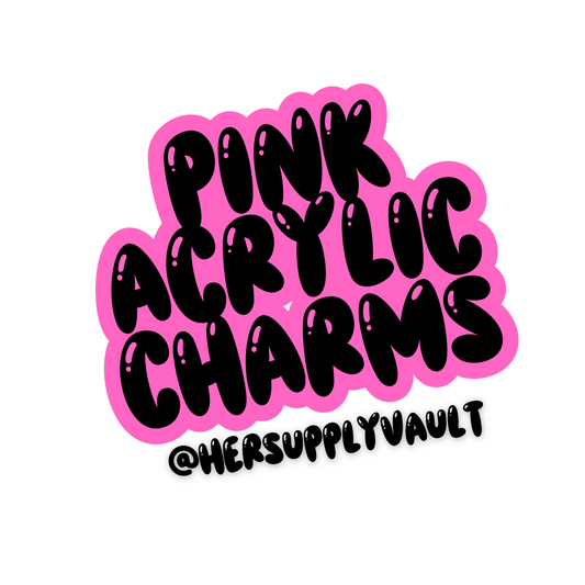 Pink Acrylic Charms